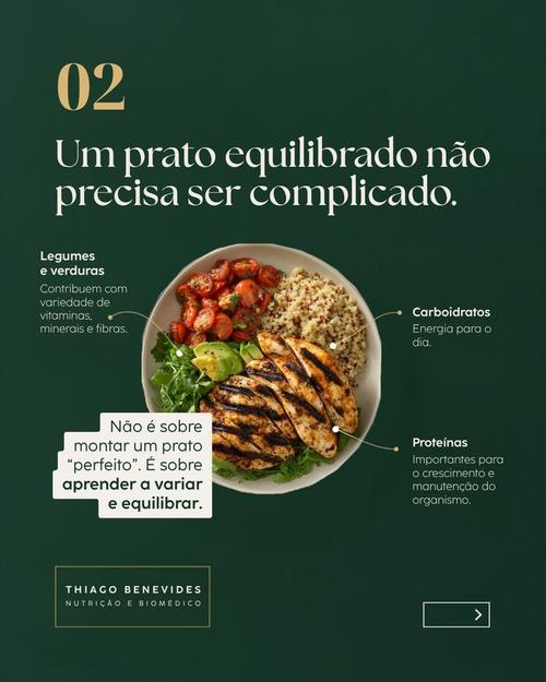 Post: Um prato equilibrado não precisa ser complicado